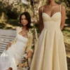 Dahlia Lemon Baumwoll-Midi-Sommerkleid im Prinzess-Schnitt Dahlia Lemon Baumwoll-Midi-Sommerkleid im Prinzess-Schnitt