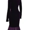 Dahna – Dunkelviolettes Samt-Korsetts-Kleid Dahna – Dunkelviolettes Samt-Korsetts-Kleid