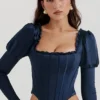 Dana Navy Korsett mit Puffärmeln Dana Navy Korsett mit Puffärmeln