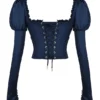 Dana Navy Korsett mit Puffärmeln Dana Navy Korsett mit Puffärmeln