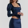 Dana Navy Korsett mit Puffärmeln Dana Navy Korsett mit Puffärmeln