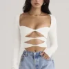 Danica Weißer Bodys mit Cut-outs Danica Weißer Bodys mit Cut-outs