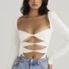 Danica Weißer Bodys mit Cut-outs Danica Weißer Bodys mit Cut-outs