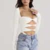Danica Weißer Bodys mit Cut-outs Danica Weißer Bodys mit Cut-outs
