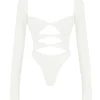 Danica Weißer Bodys mit Cut-outs Danica Weißer Bodys mit Cut-outs