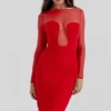 Darcy Scarlet Plunge Midi-Kleid Darcy Scarlet Plunge Midi-Kleid