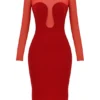 Darcy Scarlet Plunge Midi-Kleid Darcy Scarlet Plunge Midi-Kleid