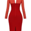 Darcy Scarlet Plunge Midi-Kleid Darcy Scarlet Plunge Midi-Kleid