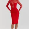 Darcy Scarlet Plunge Midi-Kleid Darcy Scarlet Plunge Midi-Kleid