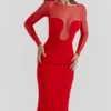 Darcy Scarlet Plunge Midi-Kleid Darcy Scarlet Plunge Midi-Kleid