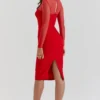 Darcy Scarlet Plunge Midi-Kleid Darcy Scarlet Plunge Midi-Kleid