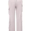 Daria Crystal Satin Cargo-Hose mit geradem Bein Daria Crystal Satin Cargo-Hose mit geradem Bein