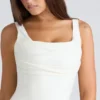 Das Drape Neck Ivory Korsetts-Oberteil Das Drape Neck Ivory Korsetts-Oberteil