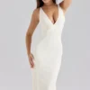 Das klassische Midi-Bandage-Kleid in Elfenbein