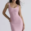 Das OG Baby Pink Bandage Minikleid Das OG Baby Pink Bandage Minikleid