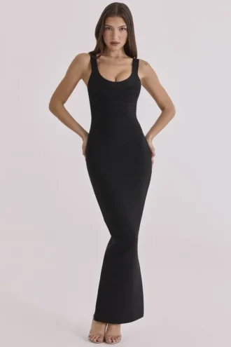 Das OG Black Bandage Maxi Kleid