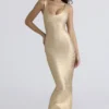 Das OG Gold Bandage Maxikleid Das OG Gold Bandage Maxikleid