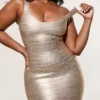 Das OG Gold Bandage Maxikleid Das OG Gold Bandage Maxikleid
