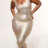 Das OG Gold Bandage Maxikleid Das OG Gold Bandage Maxikleid