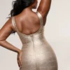 Das OG Gold Bandage Maxikleid Das OG Gold Bandage Maxikleid