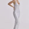 Das OG Silver Bandage Maxi-Kleid – Limited Edition