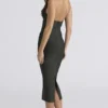 Das Supermodel Emerald Halter Neck Bandage Midi-Kleid Das Supermodel Emerald Halter Neck Bandage Midi-Kleid
