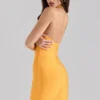 Das Supermodel Orange Sherbet Mini-Bandage-Kleid Das Supermodel Orange Sherbet Mini-Bandage-Kleid