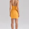 Das Supermodel Orange Sherbet Mini-Bandage-Kleid Das Supermodel Orange Sherbet Mini-Bandage-Kleid
