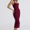 Das Supermodel Ruby Halter-Neck-Bandage-Midi-Kleid Das Supermodel Ruby Halter-Neck-Bandage-Midi-Kleid