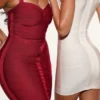 Das Supermodel Ruby Halter-Neck-Bandage-Midi-Kleid Das Supermodel Ruby Halter-Neck-Bandage-Midi-Kleid