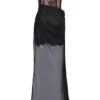 Debut Schwarzes schulterfreies Maxikleid aus Spitze Debut Schwarzes schulterfreies Maxikleid aus Spitze