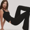 Die taillierte Hose Schwarze Stretch-Hose Die taillierte Hose Schwarze Stretch-Hose