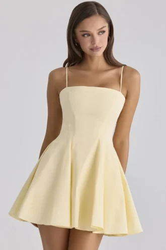 Dolly Lemon Baumwoll-Sommerkleid mit ausgestelltem Rock Dolly Lemon Baumwoll-Sommerkleid mit ausgestelltem Rock