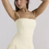 Dolly Lemon Stretch-Baumwolle A-Linie Midi-Sommerkleid Dolly Lemon Stretch-Baumwolle A-Linie Midi-Sommerkleid