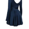 Dominique Navy Plunge-Minikleid