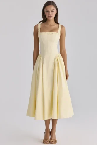 Dorothy Lemon Baumwoll-Midi-Sommerkleid Dorothy Lemon Baumwoll-Midi-Sommerkleid