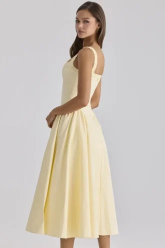 Dorothy Lemon Baumwoll-Midi-Sommerkleid Dorothy Lemon Baumwoll-Midi-Sommerkleid