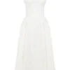 Dorothy – Weißes Midi-Sommerkleid aus Baumwolle Dorothy – Weißes Midi-Sommerkleid aus Baumwolle