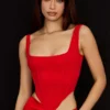 Edetta Scarlet Mesh-Korsett