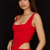 Edetta Scarlet Mesh-Korsett