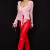 Elenaora Scarlet Vegan Leather Hose Elenaora Scarlet Vegan Leather Hose