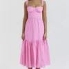 Elia Midi-Sommerkleid in French Pink Elia Midi-Sommerkleid in French Pink