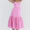 Elia Midi-Sommerkleid in French Pink Elia Midi-Sommerkleid in French Pink