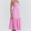 Elia Midi-Sommerkleid in French Pink Elia Midi-Sommerkleid in French Pink