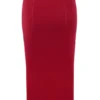 Eliane Roter figurbetonter Midirock Eliane Roter figurbetonter Midirock