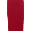 Eliane Roter figurbetonter Midirock Eliane Roter figurbetonter Midirock