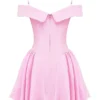 Elida Cotton Candy Twill schulterfreies Minikleid