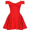 Elida Scarlet schulterfreies Minikleid