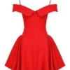 Elida Scarlet schulterfreies Minikleid