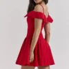 Elida Scarlet schulterfreies Minikleid